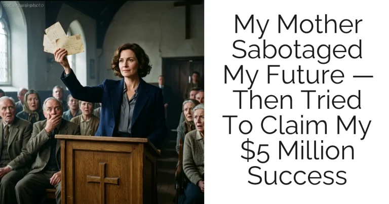My Mother Sabotaged My Future — Then Tried To Claim My $5 Million Success