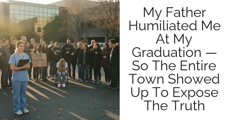 My Father Humiliated Me At My Graduation — So The Entire Town Showed Up To Expose The Truth