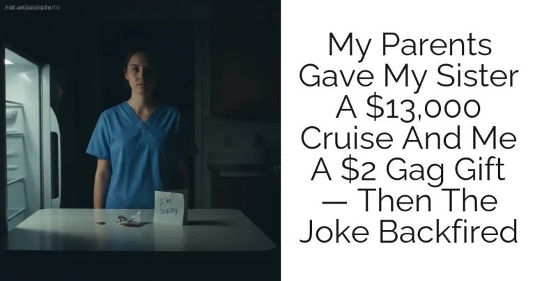 My Parents Gave My Sister A $13,000 Cruise And Me A $2 Gag Gift — Then The Joke Backfired