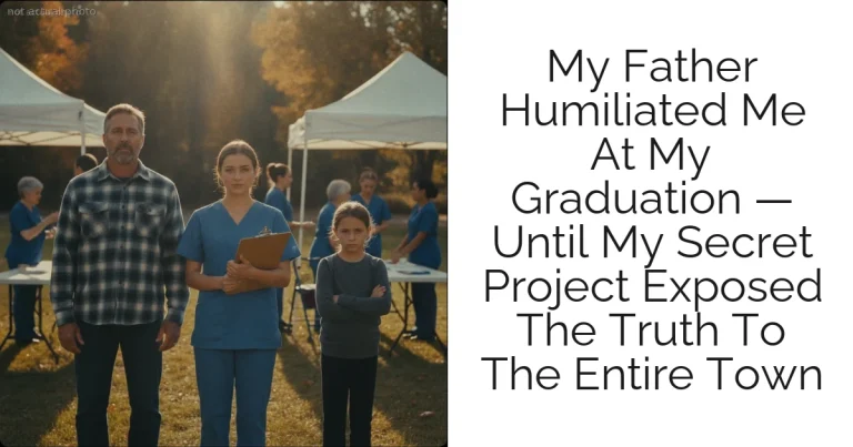 My Father Humiliated Me At My Graduation — Until My Secret Project Exposed The Truth To The Entire Town