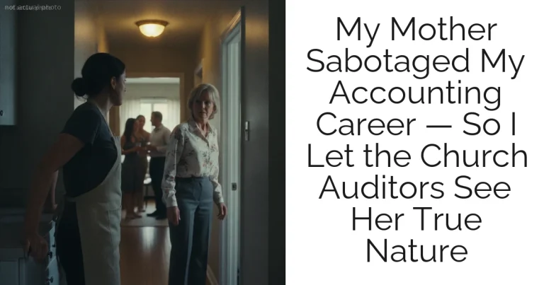 My Mother Sabotaged My Accounting Career — So I Let the Church Auditors See Her True Nature