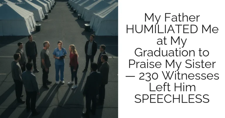 My Father HUMILIATED Me at My Graduation to Praise My Sister — 230 Witnesses Left Him SPEECHLESS