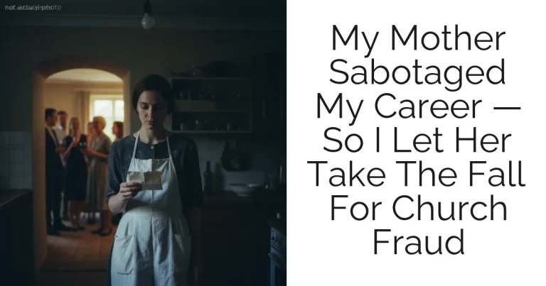 My Mother Sabotaged My Career — So I Let Her Take The Fall For Church Fraud