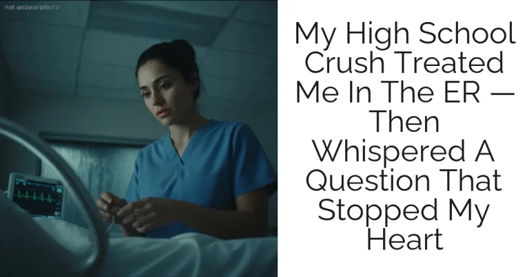 My High School Crush Treated Me In The ER — Then Whispered A Question That Stopped My Heart