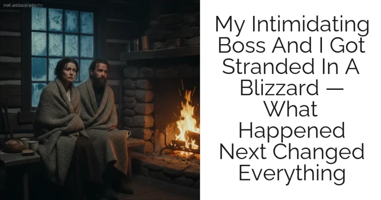 My Intimidating Boss And I Got Stranded In A Blizzard — What Happened Next Changed Everything