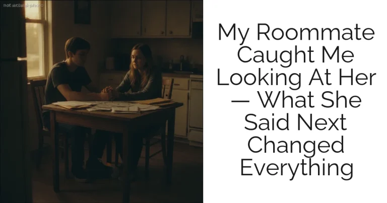 My Roommate Caught Me Looking At Her — What She Said Next Changed Everything