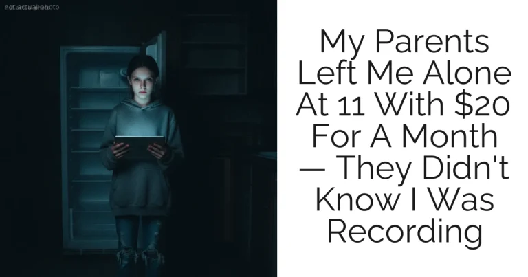 My Parents Left Me Alone At 11 With $20 For A Month — They Didn't Know I Was Recording