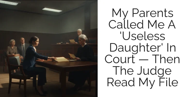 My Parents Called Me A 'Useless Daughter' In Court — Then The Judge Read My File