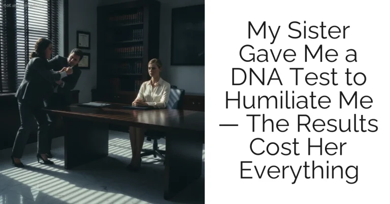 My Sister Gave Me a DNA Test to Humiliate Me — The Results Cost Her Everything