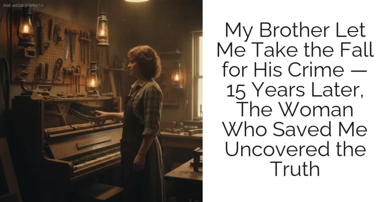 My Brother Let Me Take the Fall for His Crime — 15 Years Later, The Woman Who Saved Me Uncovered the Truth