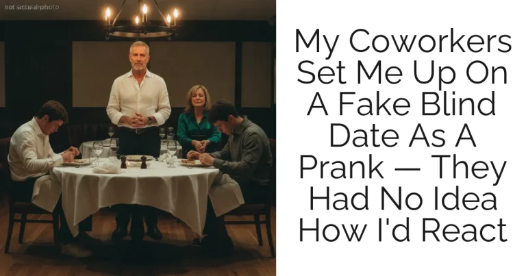 My Coworkers Set Me Up On A Fake Blind Date As A Prank — They Had No Idea How I'd React