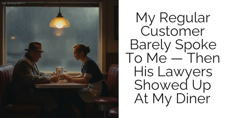 My Regular Customer Barely Spoke To Me — Then His Lawyers Showed Up At My Diner