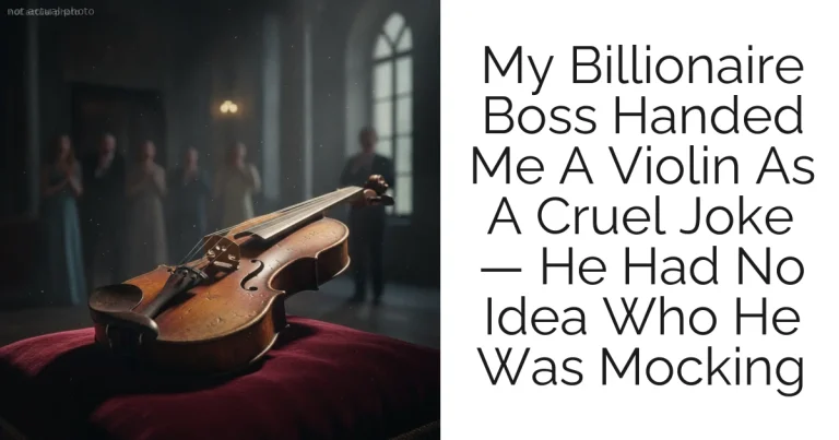 My Billionaire Boss Handed Me A Violin As A Cruel Joke — He Had No Idea Who He Was Mocking
