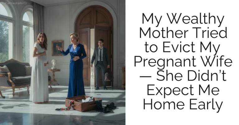 My Wealthy Mother Tried to Evict My Pregnant Wife — She Didn’t Expect Me Home Early