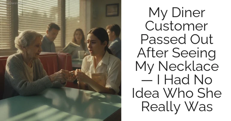 My Diner Customer Passed Out After Seeing My Necklace — I Had No Idea Who She Really Was