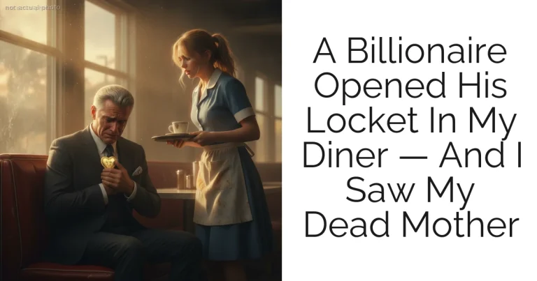 A Billionaire Opened His Locket In My Diner — And I Saw My Dead Mother