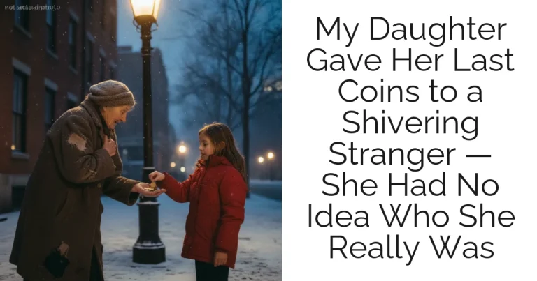 My Daughter Gave Her Last Coins to a Shivering Stranger — She Had No Idea Who She Really Was