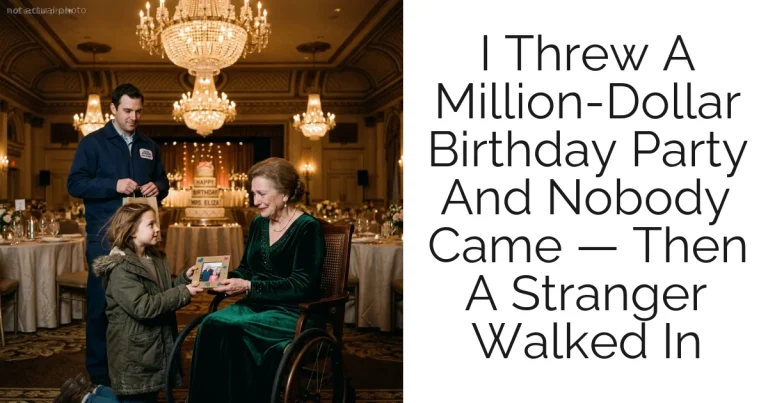I Threw A Million-Dollar Birthday Party And Nobody Came — Then A Stranger Walked In