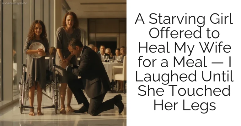 A Starving Girl Offered to Heal My Wife for a Meal — I Laughed Until She Touched Her Legs