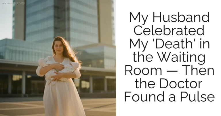 My Husband Celebrated My 'Death' in the Waiting Room — Then the Doctor Found a Pulse