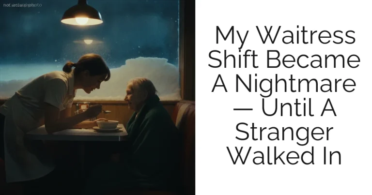 My Waitress Shift Became A Nightmare — Until A Stranger Walked In