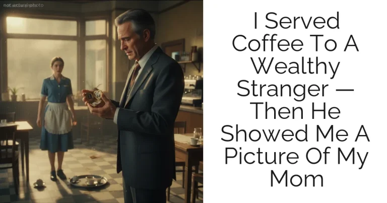 I Served Coffee To A Wealthy Stranger — Then He Showed Me A Picture Of My Mom