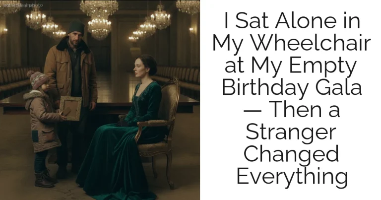 I Sat Alone in My Wheelchair at My Empty Birthday Gala — Then a Stranger Changed Everything