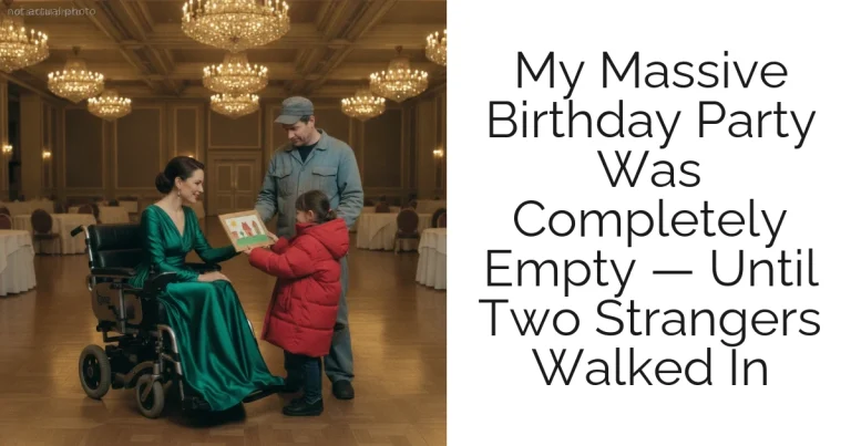 My Massive Birthday Party Was Completely Empty — Until Two Strangers Walked In