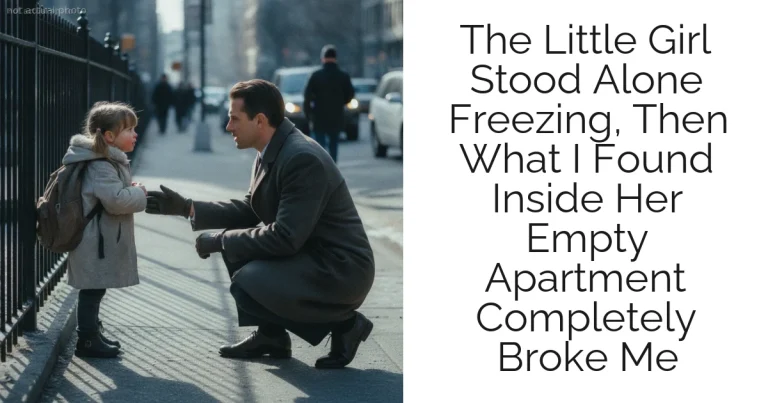 The Little Girl Stood Alone Freezing, Then What I Found Inside Her Empty Apartment Completely Broke Me