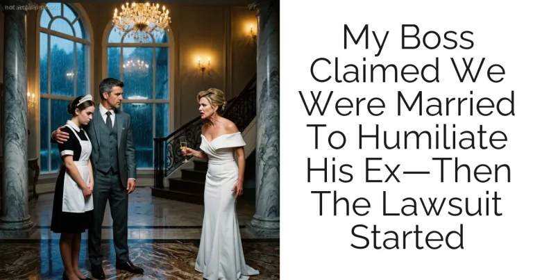 My Boss Claimed We Were Married To Humiliate His Ex—Then The Lawsuit Started