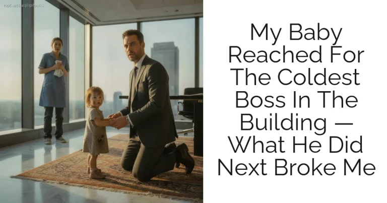 My Baby Reached For The Coldest Boss In The Building — What He Did Next Broke Me