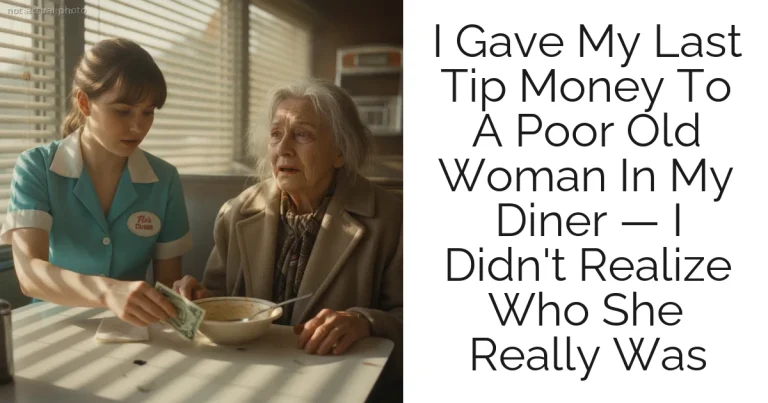 I Gave My Last Tip Money To A Poor Old Woman In My Diner — I Didn't Realize Who She Really Was