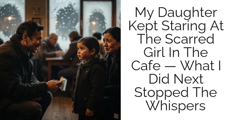 My Daughter Kept Staring At The Scarred Girl In The Cafe — What I Did Next Stopped The Whispers