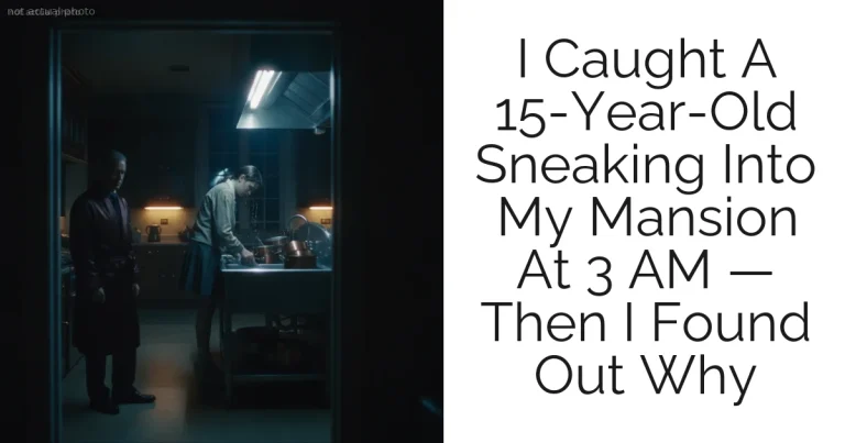 I Caught A 15-Year-Old Sneaking Into My Mansion At 3 AM — Then I Found Out Why