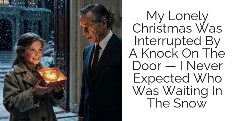 My Lonely Christmas Was Interrupted By A Knock On The Door — I Never Expected Who Was Waiting In The Snow