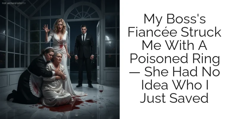 My Boss's Fiancée Struck Me With A Poisoned Ring — She Had No Idea Who I Just Saved