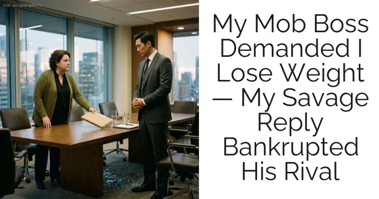 My Mob Boss Demanded I Lose Weight — My Savage Reply Bankrupted His Rival