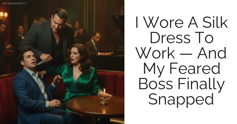 I Wore A Silk Dress To Work — And My Feared Boss Finally Snapped