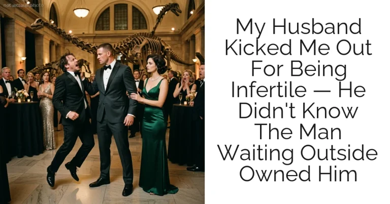 My Husband Kicked Me Out For Being Infertile — He Didn't Know The Man Waiting Outside Owned Him