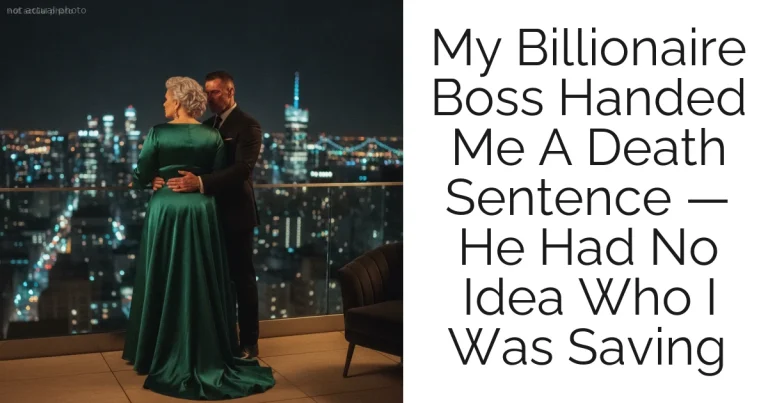 My Billionaire Boss Handed Me A Death Sentence — He Had No Idea Who I Was Saving