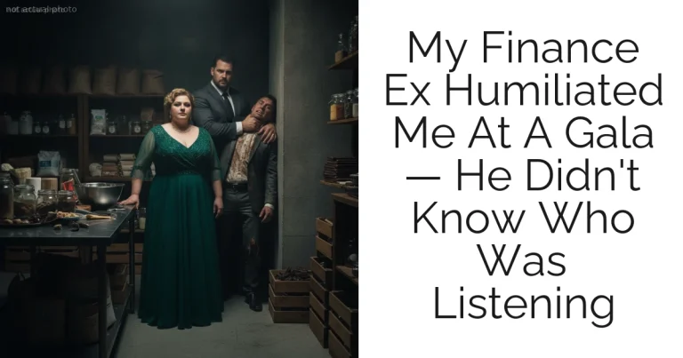 My Finance Ex Humiliated Me At A Gala — He Didn't Know Who Was Listening