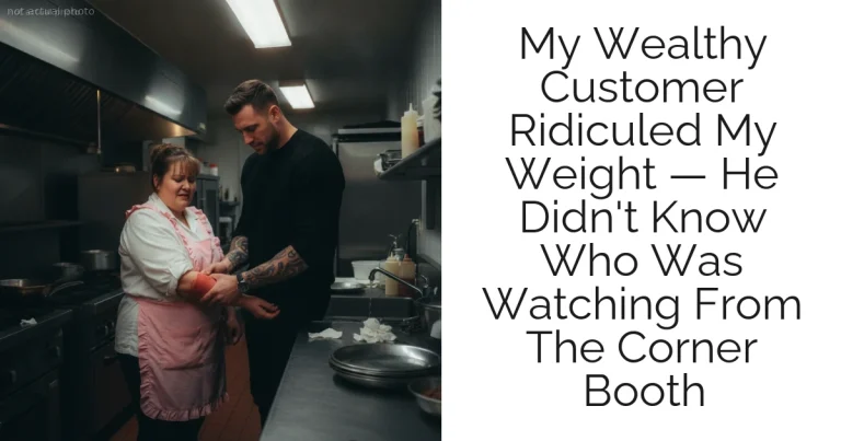 My Wealthy Customer Ridiculed My Weight — He Didn't Know Who Was Watching From The Corner Booth