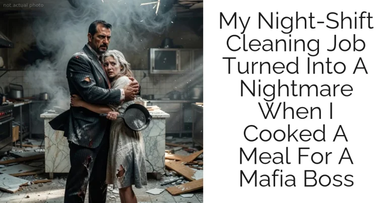 My Night-Shift Cleaning Job Turned Into A Nightmare When I Cooked A Meal For A Mafia Boss