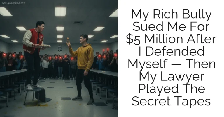 My Rich Bully Sued Me For $5 Million After I Defended Myself — Then My Lawyer Played The Secret Tapes