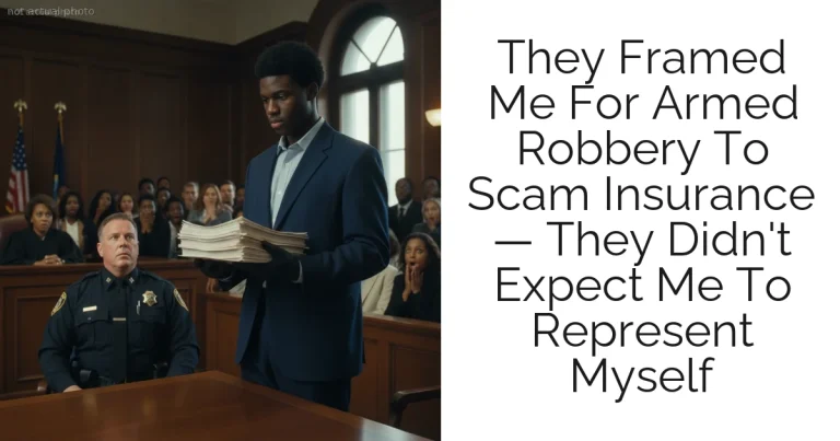 They Framed Me For Armed Robbery To Scam Insurance — They Didn't Expect Me To Represent Myself