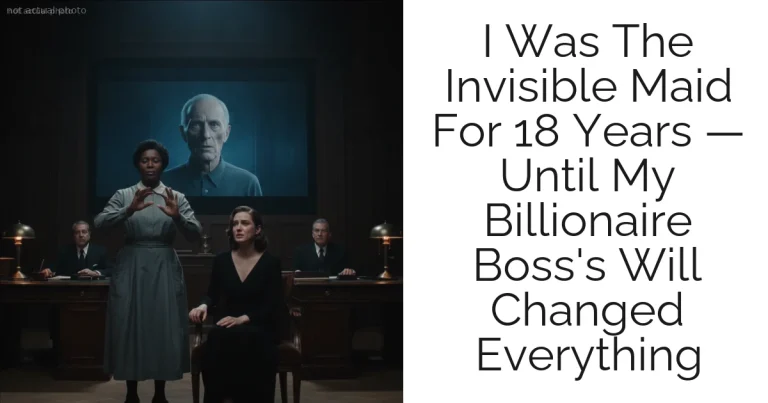 I Was The Invisible Maid For 18 Years — Until My Billionaire Boss's Will Changed Everything