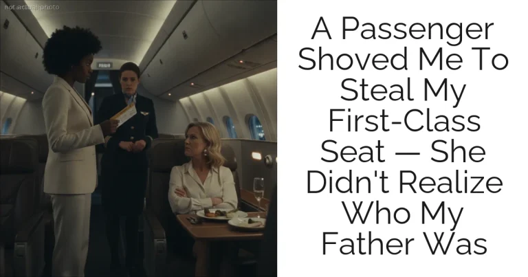 A Passenger Shoved Me To Steal My First-Class Seat — She Didn't Realize Who My Father Was