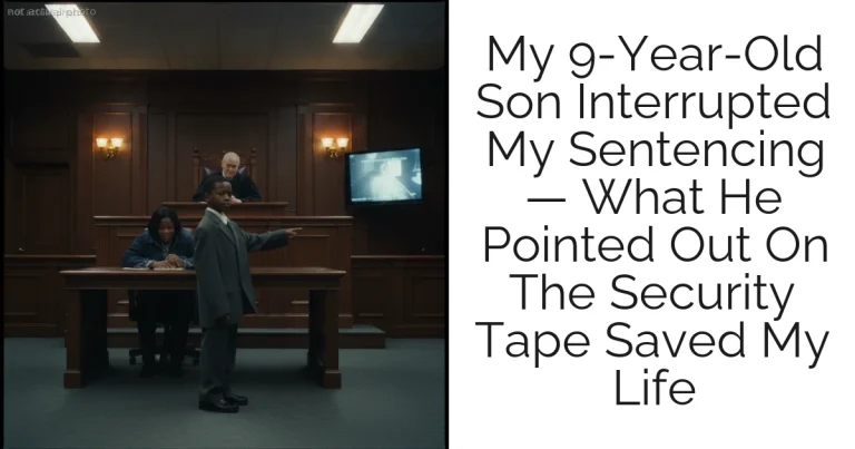 My 9-Year-Old Son Interrupted My Sentencing — What He Pointed Out On The Security Tape Saved My Life