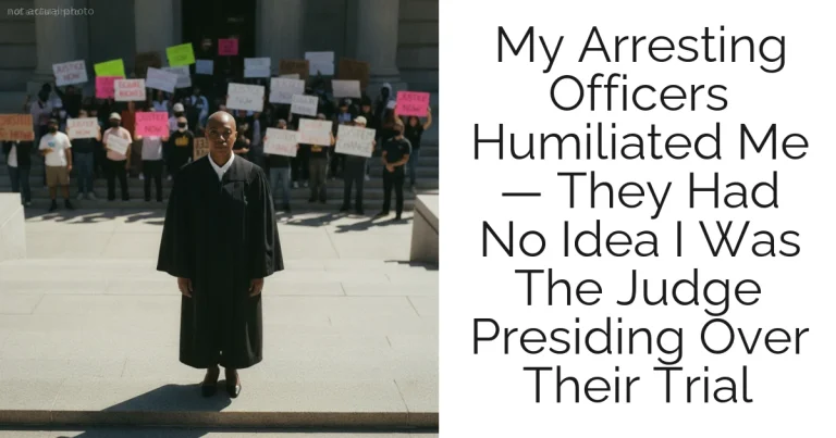 My Arresting Officers Humiliated Me — They Had No Idea I Was The Judge Presiding Over Their Trial