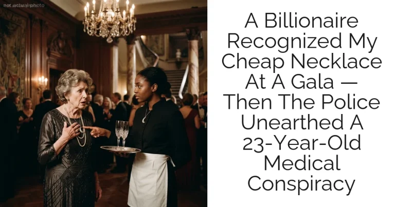 A Billionaire Recognized My Cheap Necklace At A Gala — Then The Police Unearthed A 23-Year-Old Medical Conspiracy